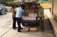 Quản lý thị trường Lạng Sơn thu giữ trên 500 sản phẩm thực phẩm nhập lậu