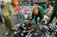 Hà Nội: Tiêu hủy 18 tấn hàng giả, hàng không rõ nguồn gốc, hàng kém chất lượng