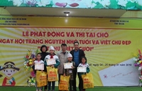 Phát động Ngày hội Trạng nguyên nhỏ tuổi và Viết chữ đẹp Nét chữ - Nết người tỉnh Yên Bái năm học 2018-2019
