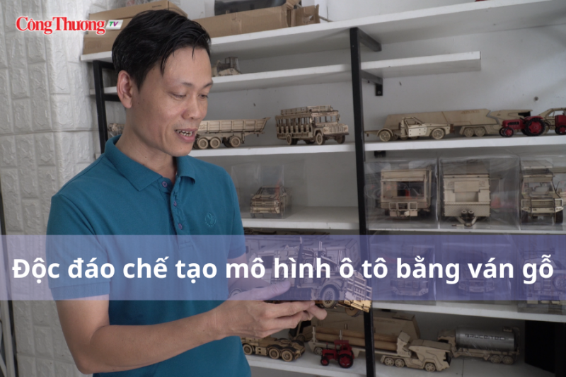 Độc đáo chế tạo mô hình ô tô bằng ván gỗ