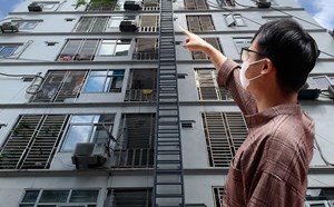 Chung cư mini tự lắp thang thoát hiểm có ngày