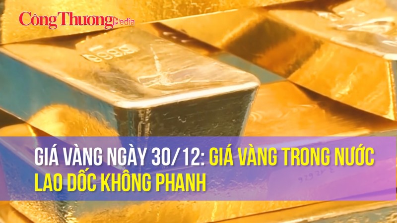 Giá vàng ngày 30/12: Giá vàng trong nước lao dốc không phanh