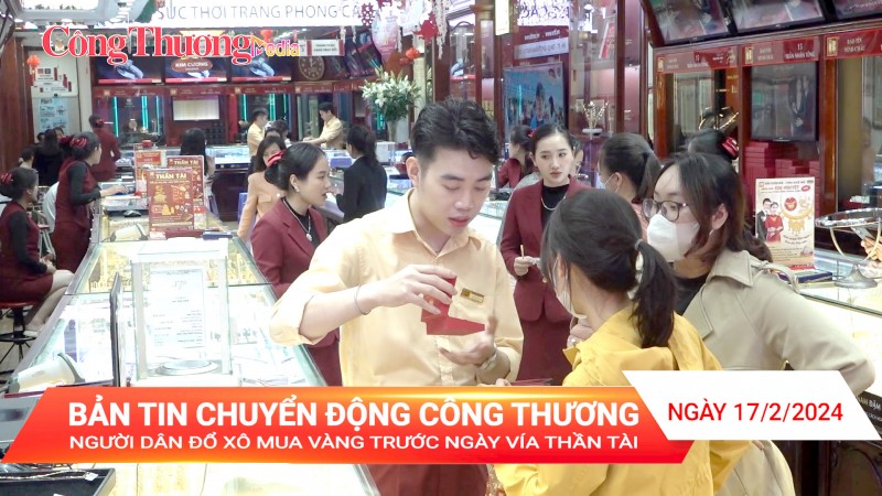 Người dân đổ xô mua vàng trước ngày vía Thần tài