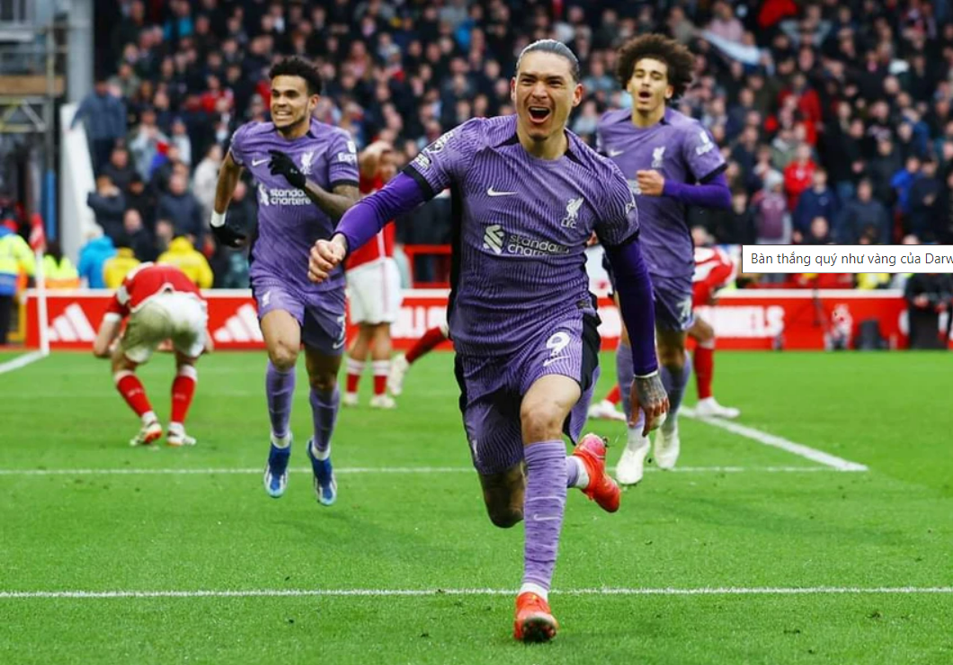 Liverpool giành chiến thắng trước Nottingham Forest