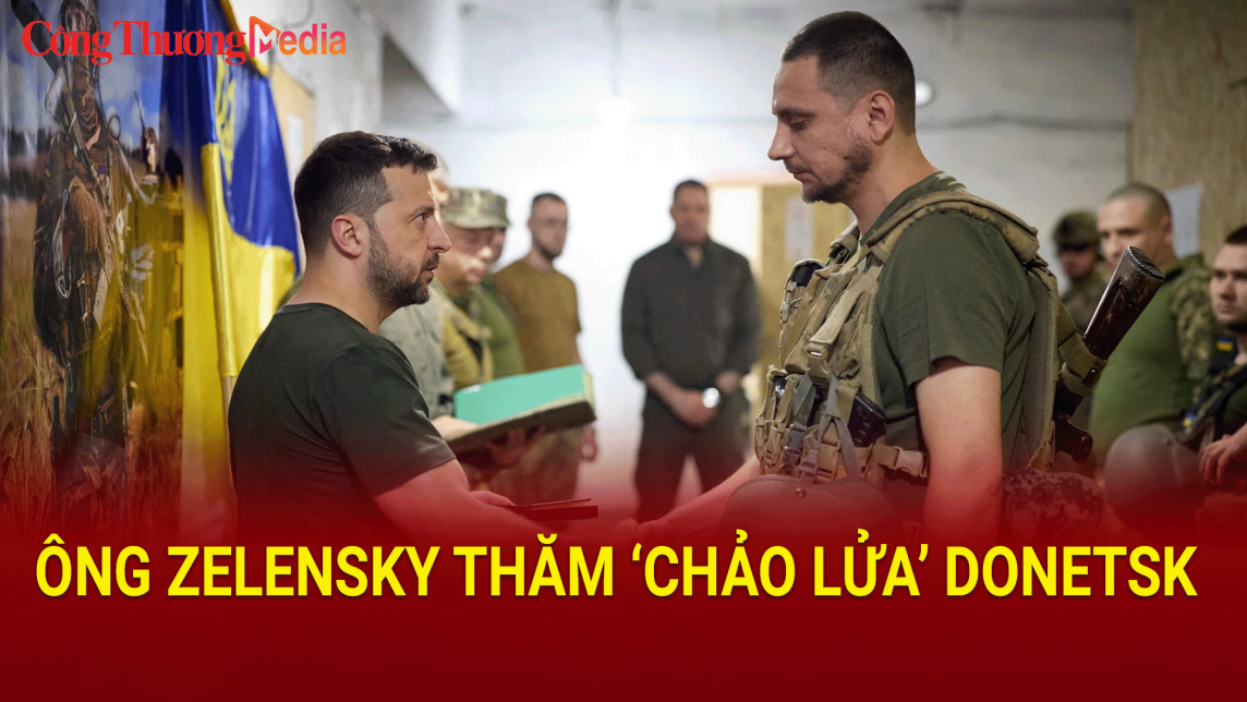 Tổng thống Ukraine Volodymyr Zelensky thăm