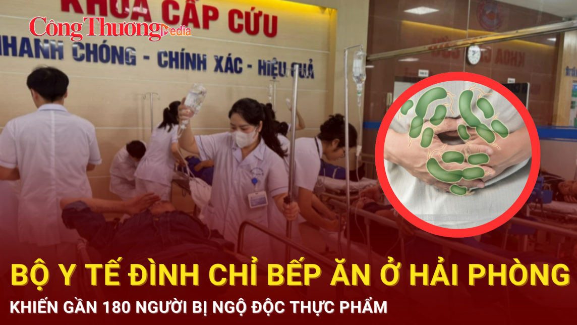Bộ Y tế đình chỉ bếp ăn nghi khiến gần 180 công nhân ngộ độc thực phẩm ở Hải Phòng