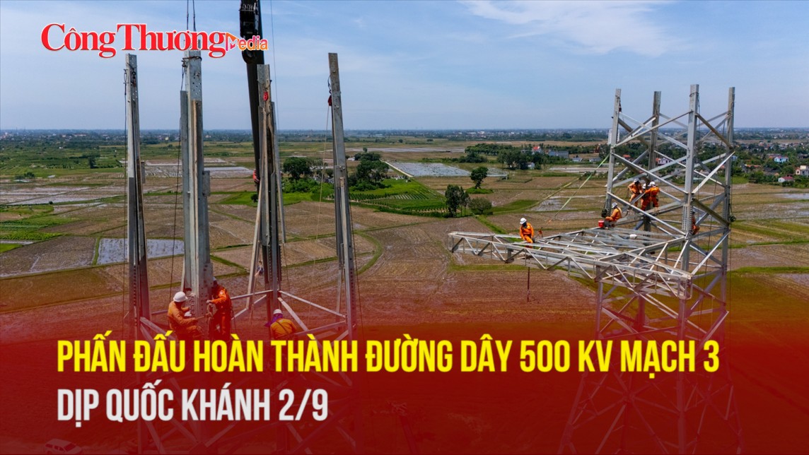Phấn đấu hoàn thành đường dây 500 kV mạch 3 dịp Quốc khánh 2/9