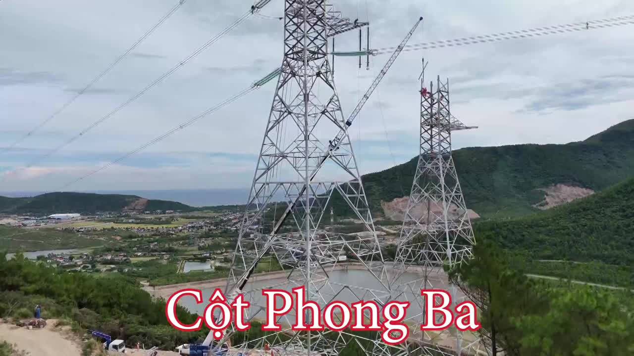 Cột Phong Ba - Cột vị trí số 08 đường dây 500kV mạch 3, đoạn Quảng Trạch - Quỳnh Lưu
