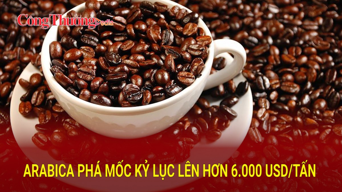 Arabica phá mốc kỷ lục lên hơn 6.000 USD/tấn
