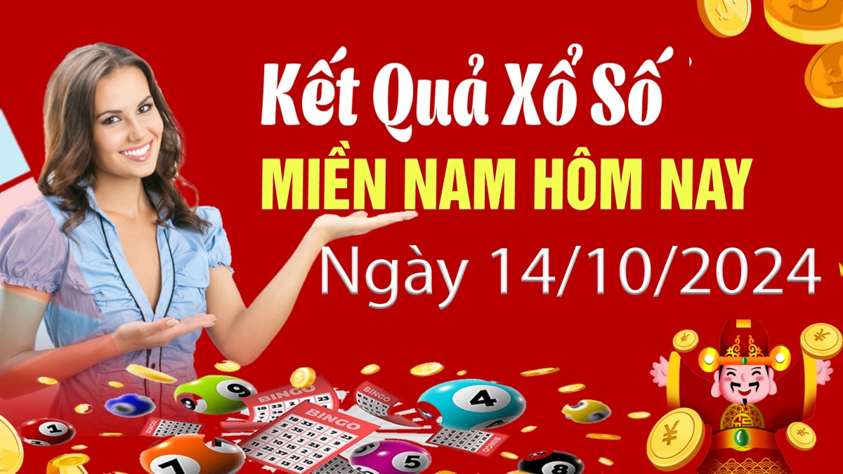 Kết quả xổ số miền Nam hôm nay 14/10/2024, XSMN 14/10, trực tiếp XSMN 14/10, KQXSMN
