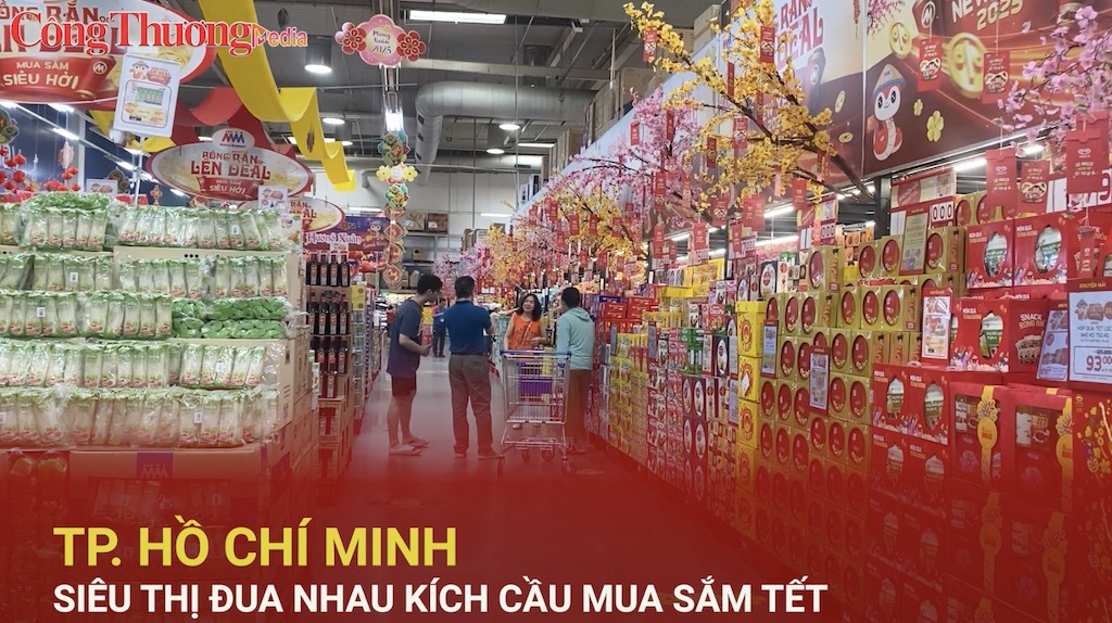 TP. Hồ Chí Minh: Siêu thị đua nhau kích cầu mua sắm Tết