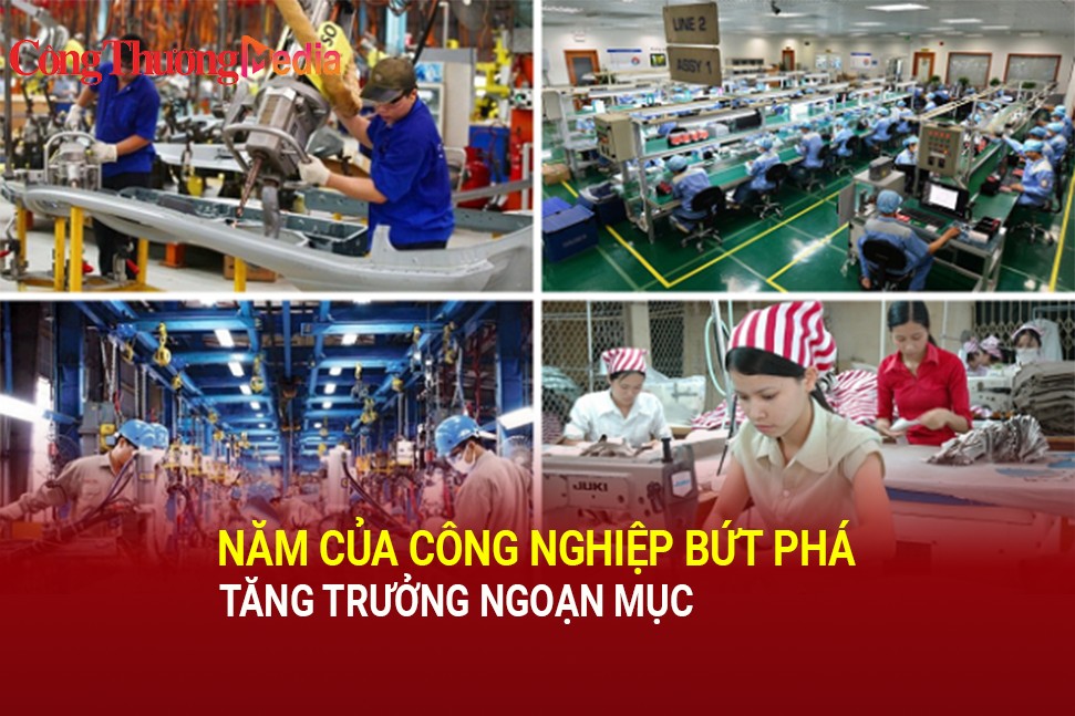 Năm của công nghiệp bứt phá, tăng trưởng ngoạn mục