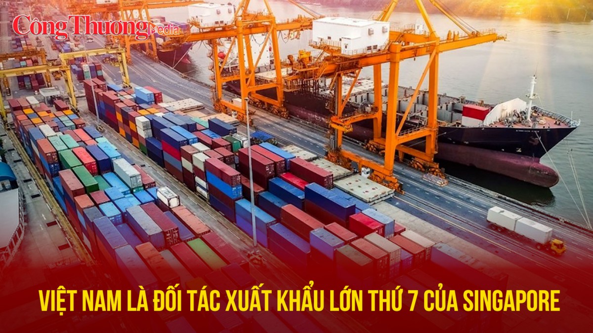 Việt Nam là đối tác xuất khẩu lớn thứ 7 của Singapore