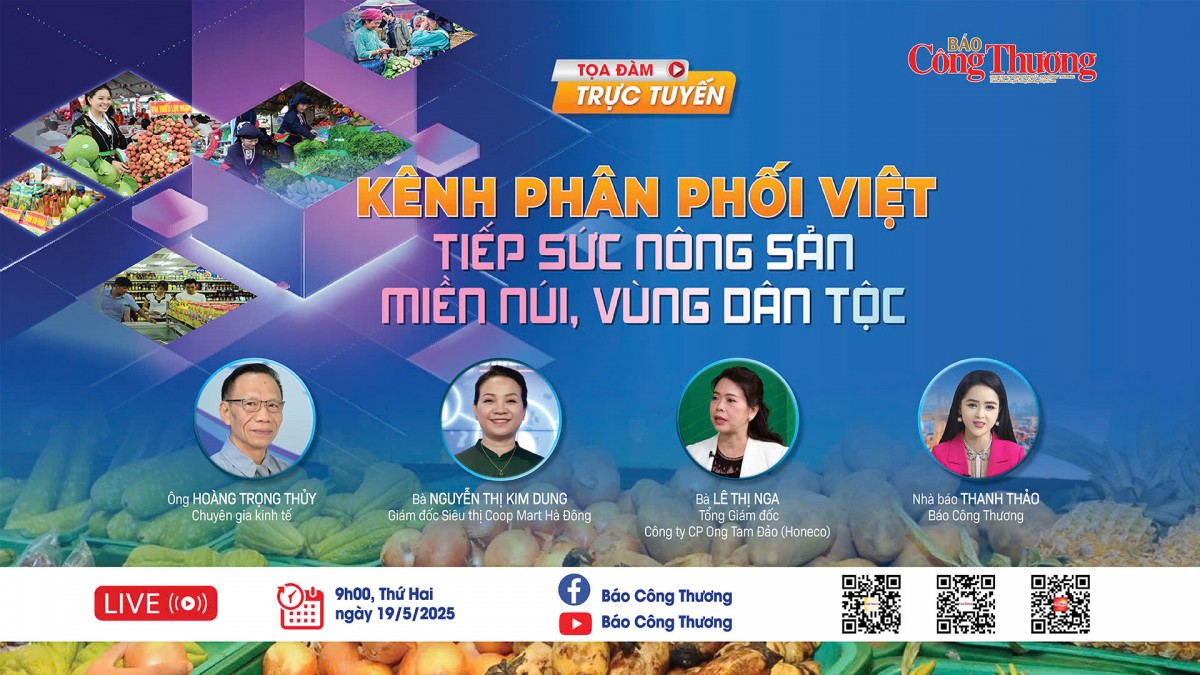 TRỰC TIẾP: Tọa đàm 'Kênh phân phối Việt tiếp sức nông sản miền núi, vùng dân tộc'