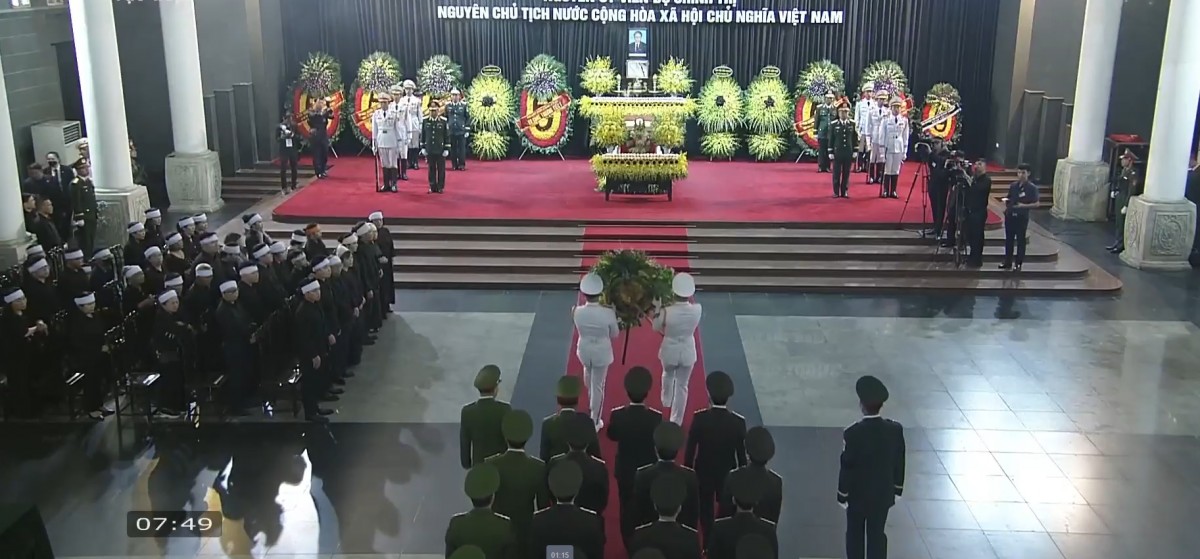 Đoàn Đảng ủy Công an Trung ương viếng nguyên Chủ tịch nước Trần Đức Lương