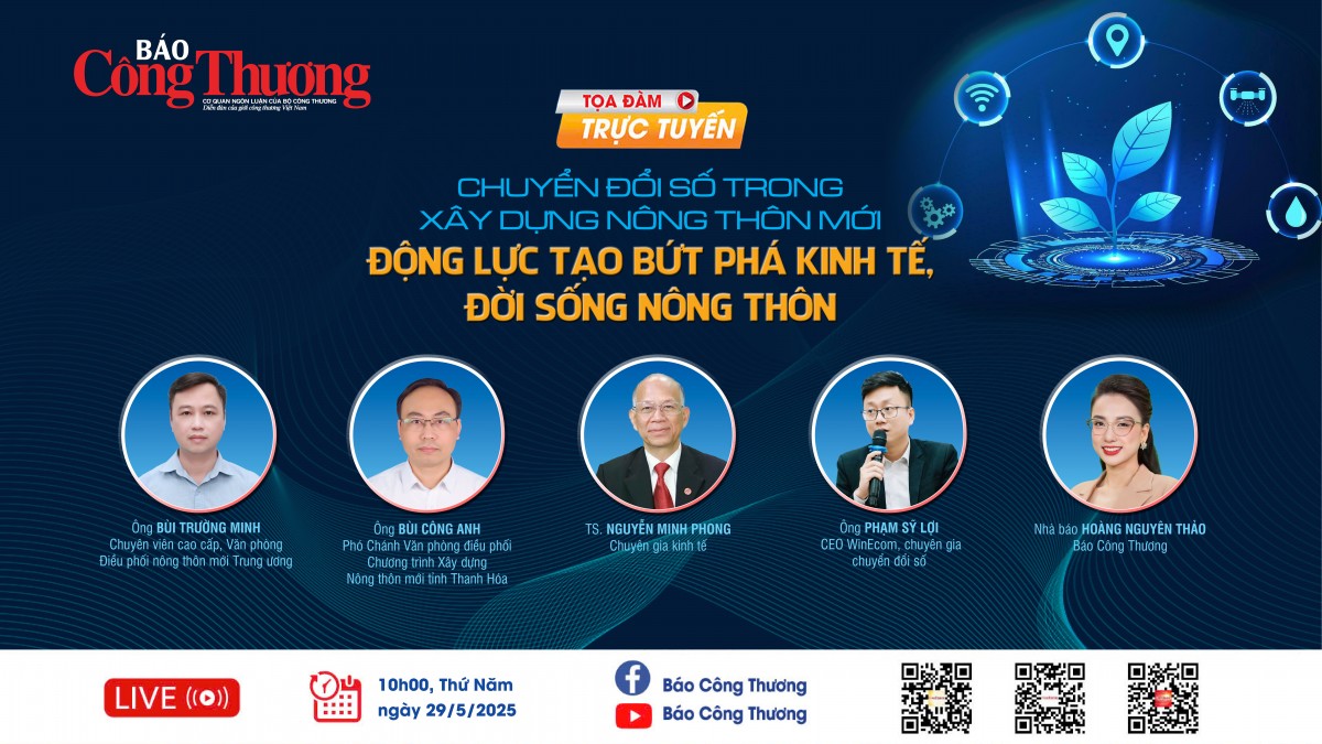 TRỰC TIẾP: Tọa đàm Chuyển đổi số trong xây dựng nông thôn mới