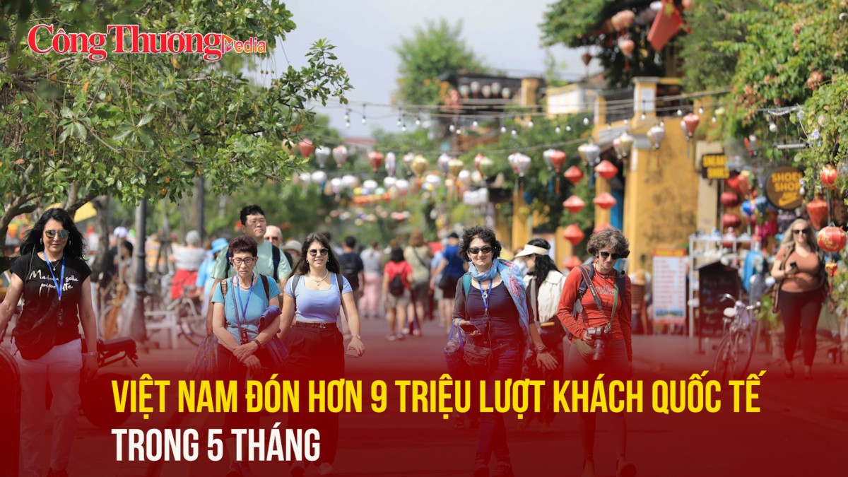 Việt Nam đón hơn 9 triệu lượt khách quốc tế trong 5 tháng