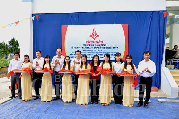 Khánh thành công trình Trường tiểu học xã Phước Thành tỉnh Ninh Thuận