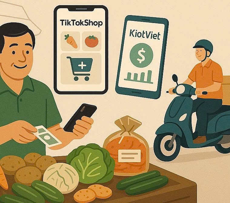 Tiểu thương chợ truyền thống có thêm “cẩm nang số hóa”