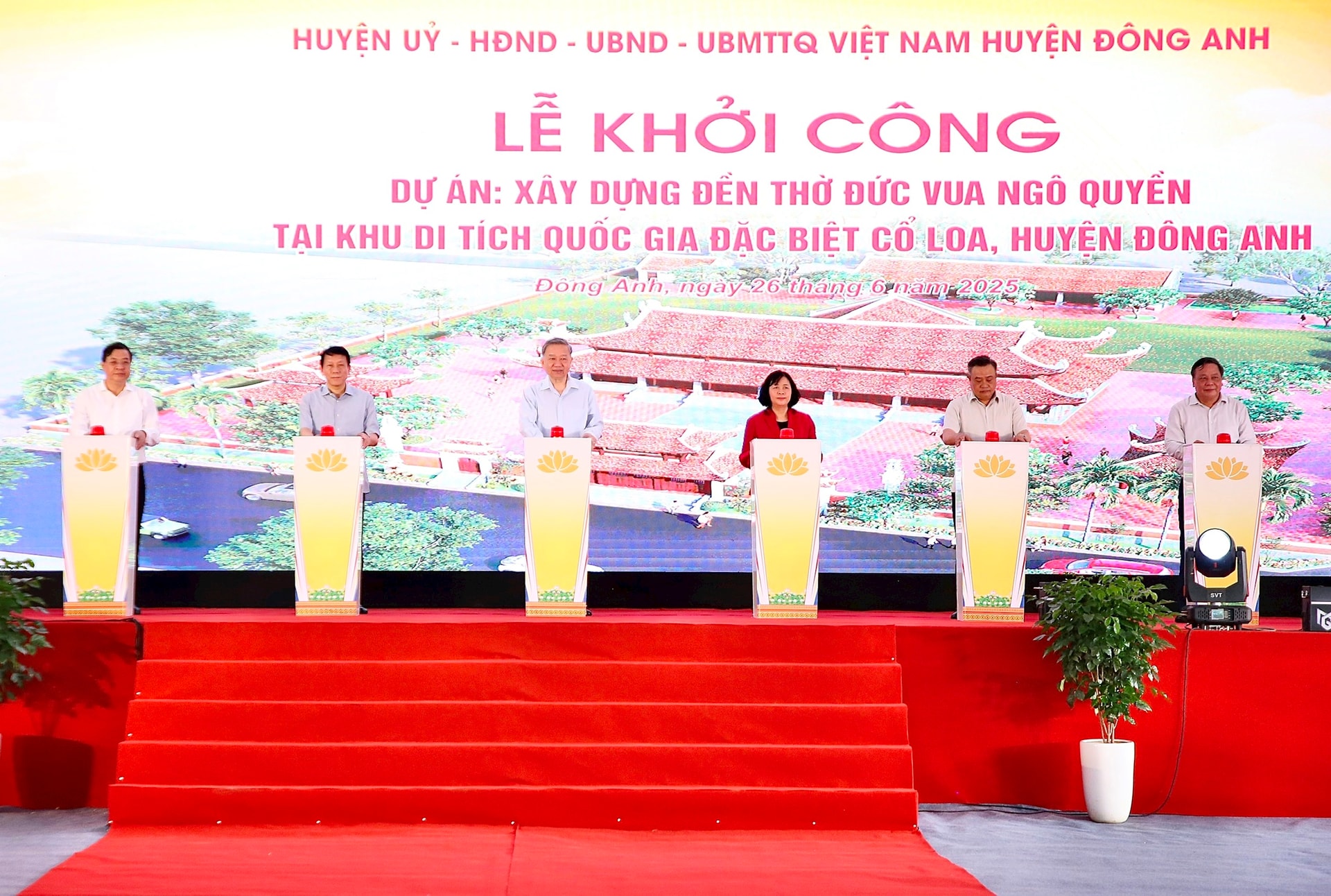 Tổng Bí thư Tô Lâm dự lễ khởi công xây dựng đền thờ Đức vua Ngô Quyền