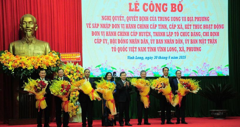 Danh sách các lãnh đạo chủ chốt của tỉnh Vĩnh Long mới