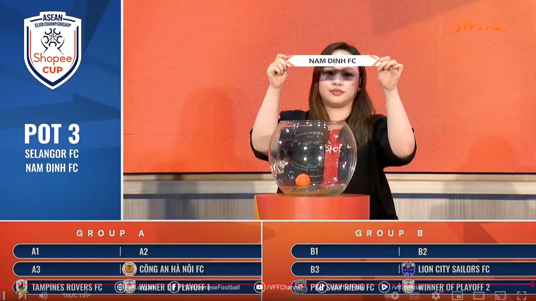 Lộ diện đối thủ của Công an Hà Nội, Nam Định FC tại Shopee Cup 2025/2026