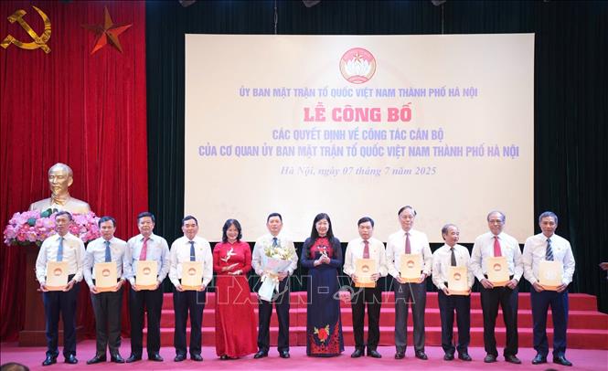 Quyết định về công tác cán bộ của Ủy ban Mặt trận Tổ quốc Thành phố Hà Nội