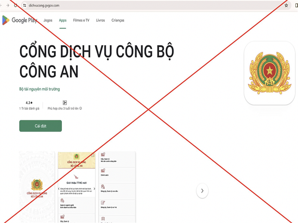 Bộ Công an cảnh báo thủ đoạn lừa đảo cài ứng dụng VNeID giả chứa mã độc