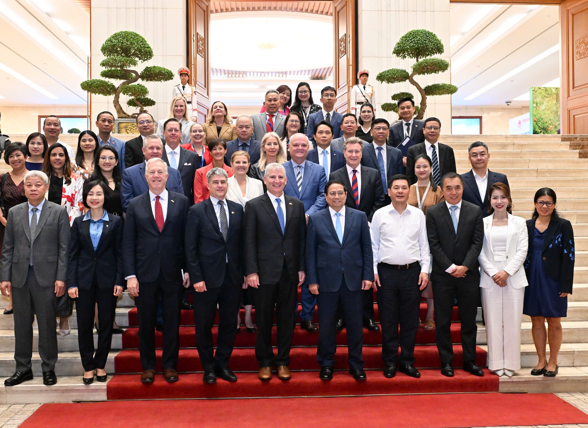 Thủ tướng làm việc với đoàn doanh nghiệp của USABC