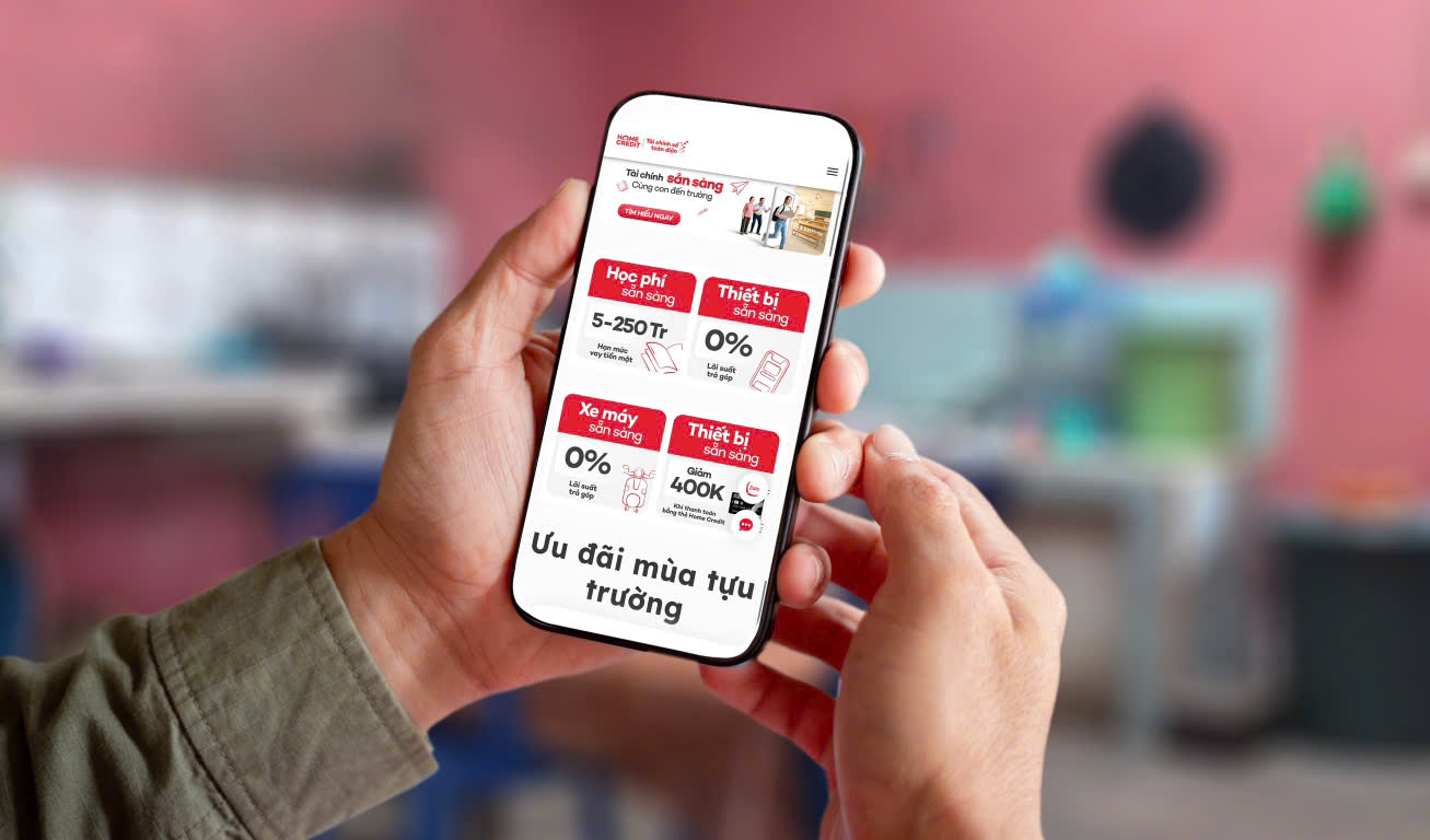 Mùa tựu trường an tâm tài chính cùng Home Credit 