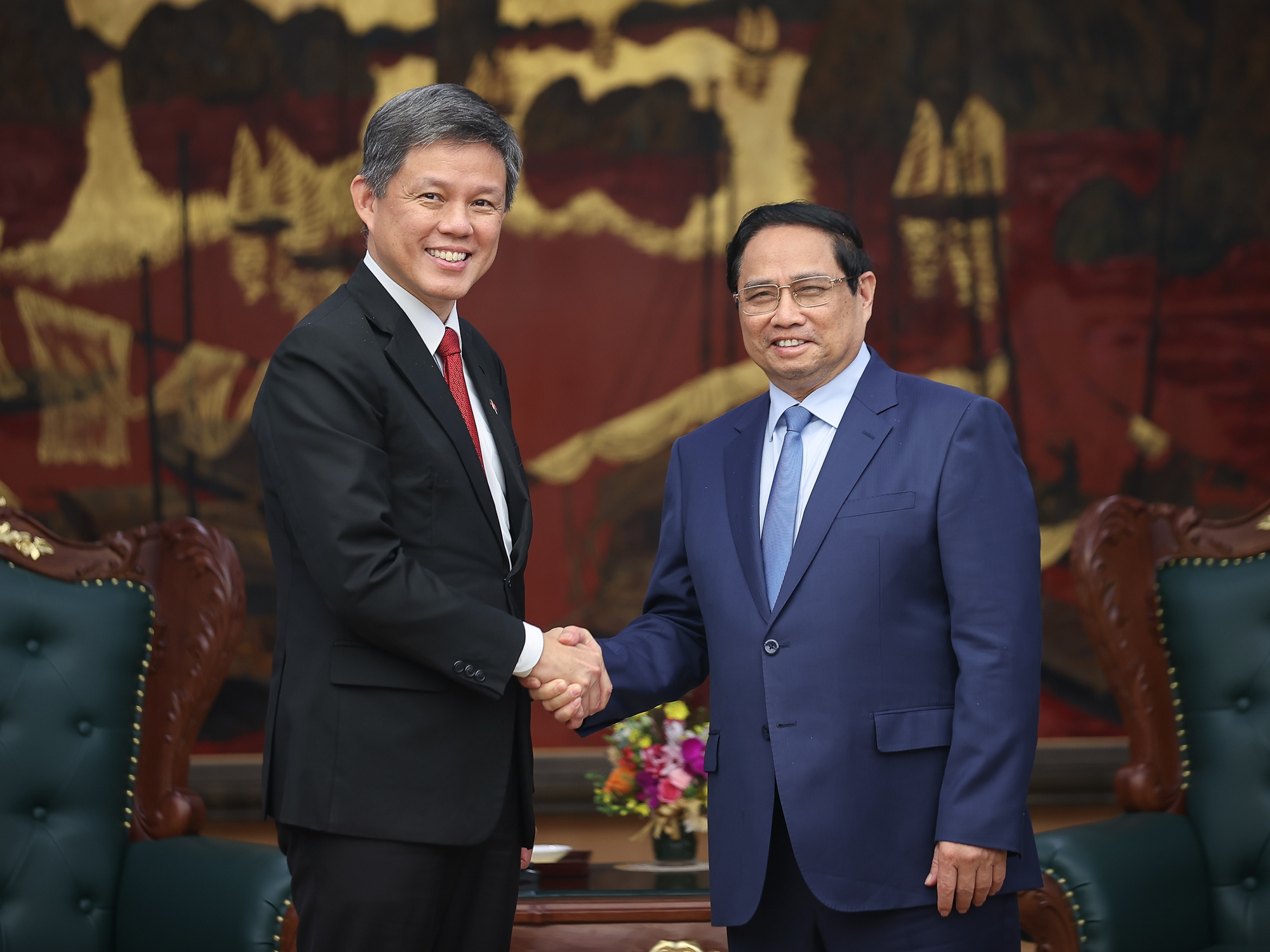 Thủ tướng tiếp Phó Tổng Thư ký Đảng Hành động Nhân dân, Bộ trưởng Singapore