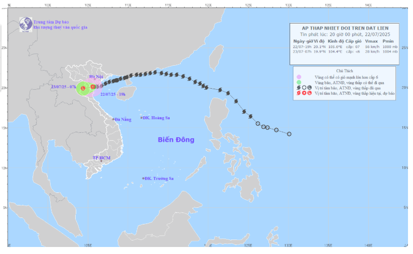 Bão số 3 suy yếu thành áp thấp nhiệt đới, cảnh báo mưa to đến rất to