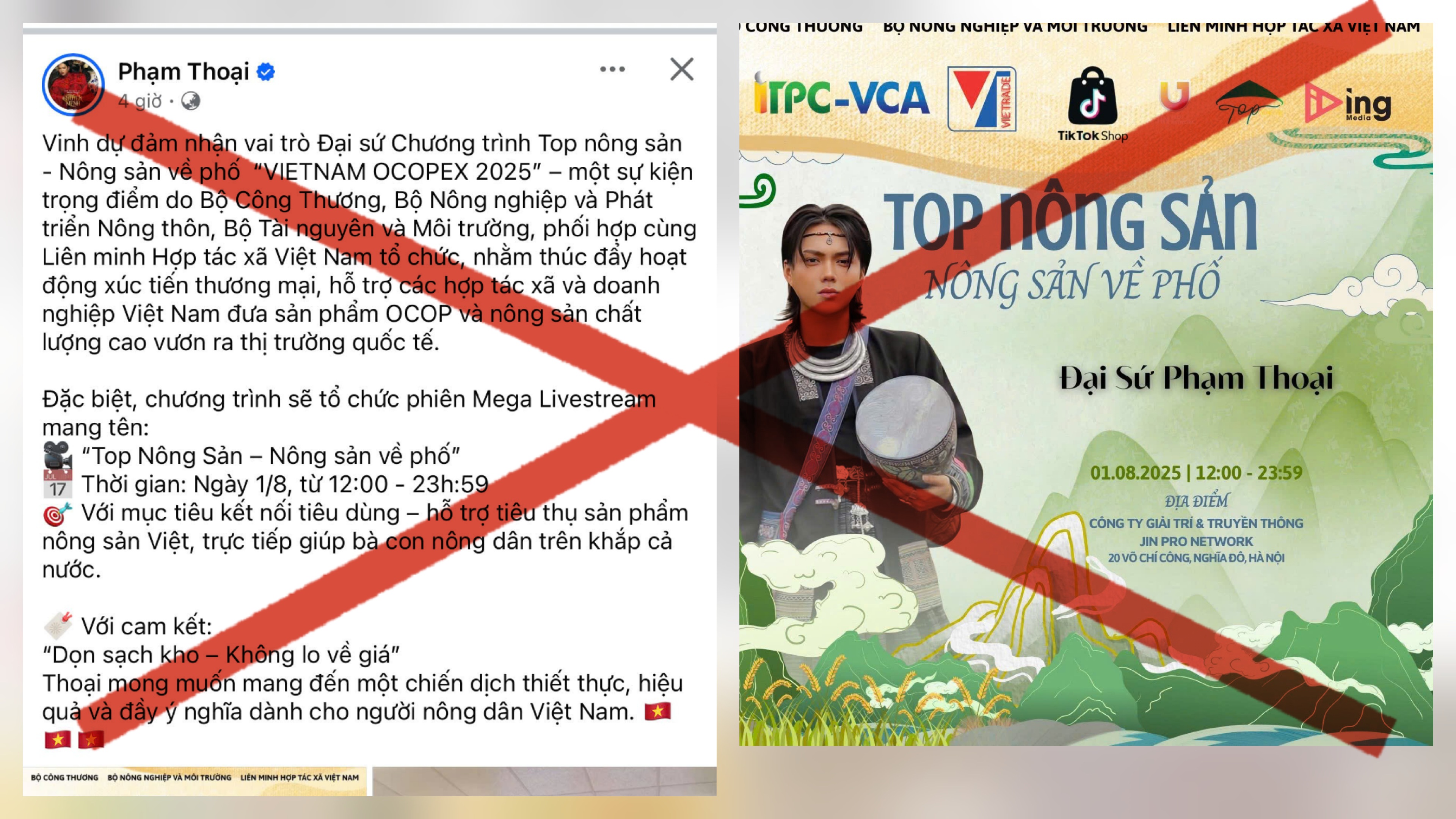 Cục Xúc tiến thương mại bác thông tin bổ nhiệm đại sứ VIETNAM OCOPEX 2025