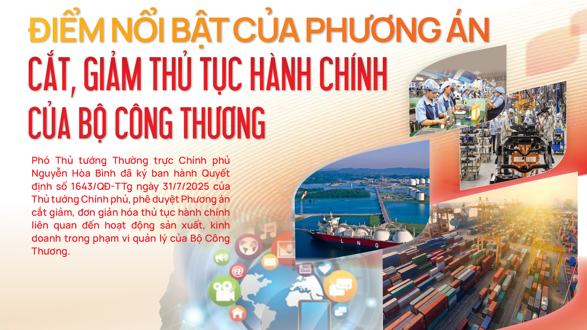 Infographic | Phương án cắt, giảm thủ tục hành chính của Bộ Công Thương