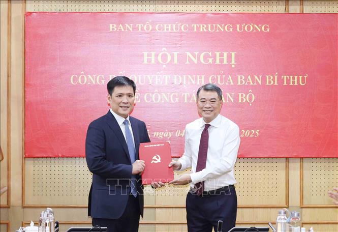 Đồng chí Nguyễn Thanh Bình giữ chức Phó Trưởng Ban Tổ chức Trung ương