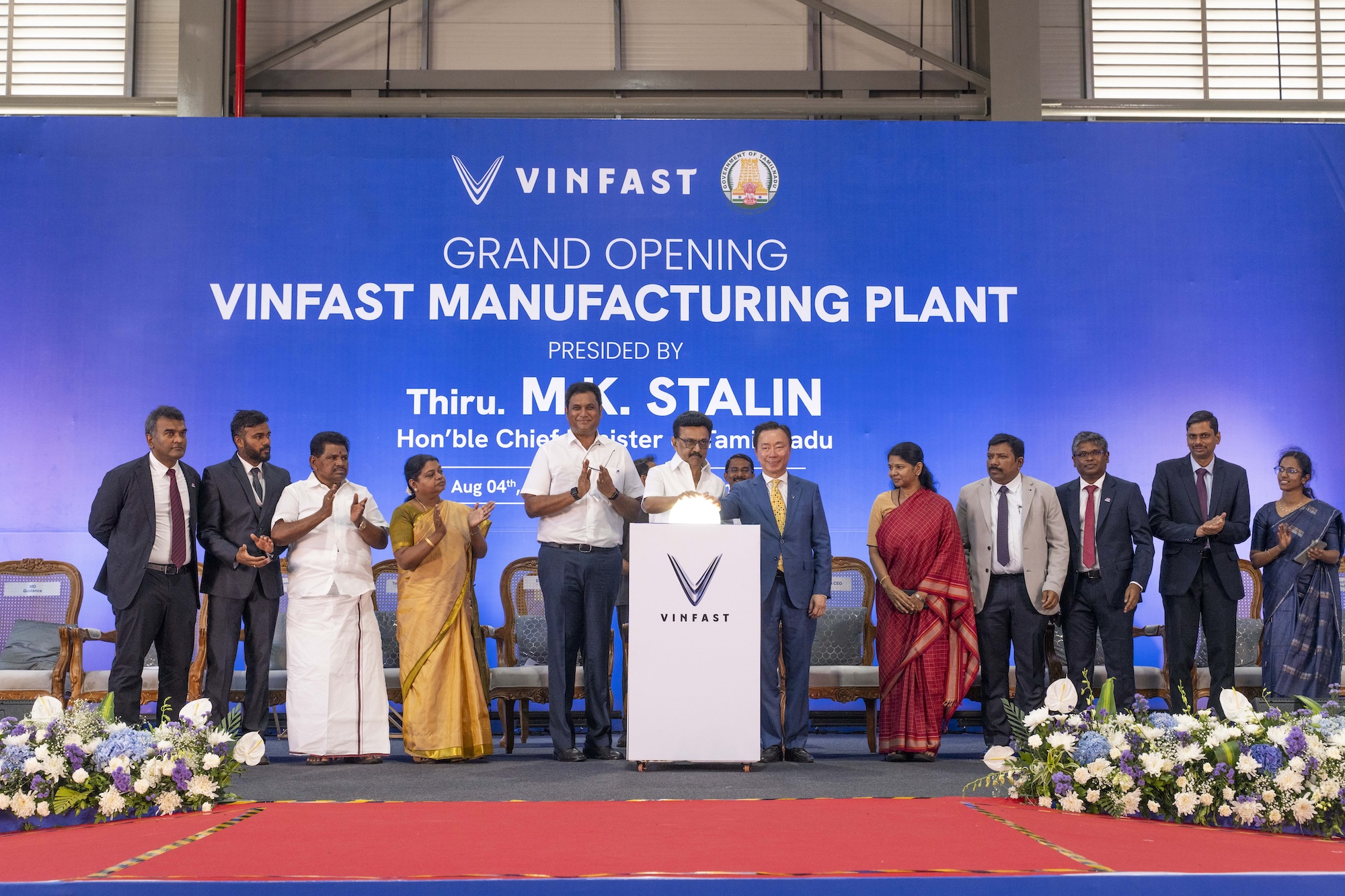 Nhà máy xe điện đầu tiên ngoài Việt Nam của  VinFast chính thức vận hành