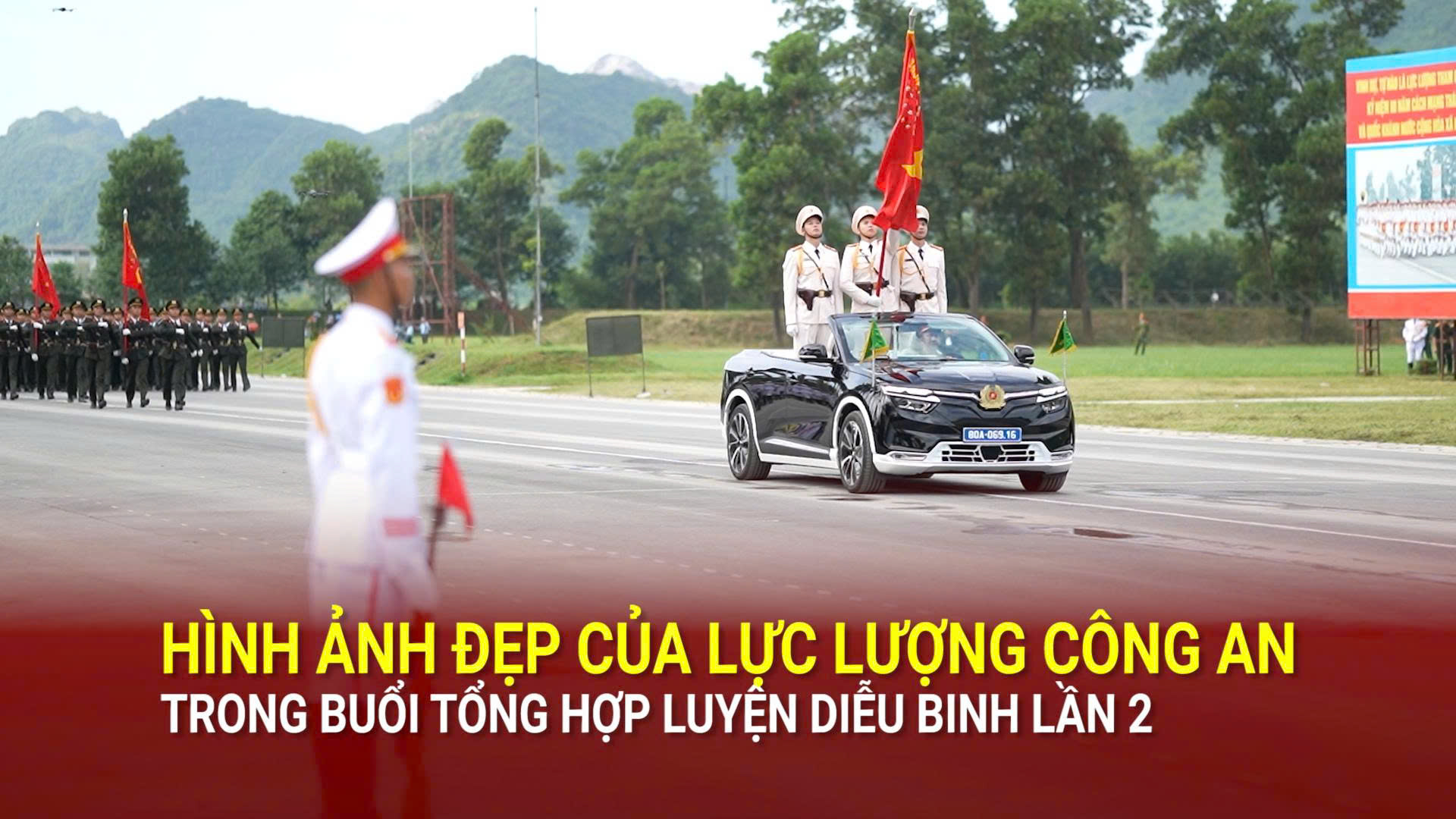 Hình ảnh ấn tượng của Công an nhân dân trong buổi tổng hợp luyện A80