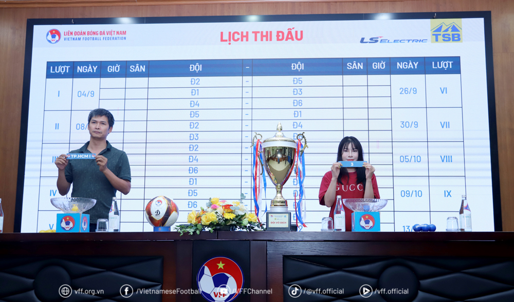 Bốc thăm, xếp lịch thi đấu Giải bóng đá nữ Vô địch quốc gia 2025
