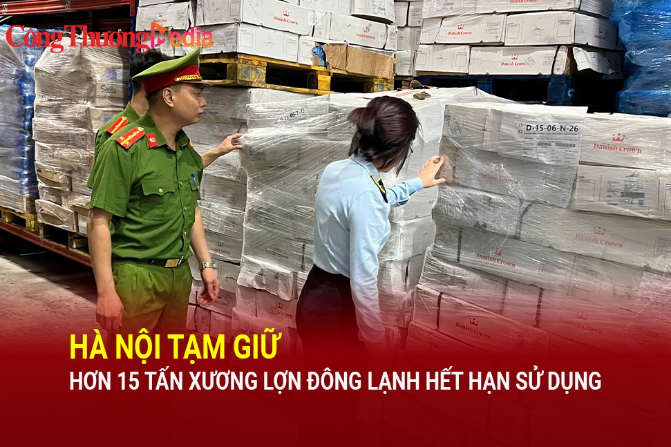 Hà Nội: Đột kích kho xưởng, phát hiện 15 tấn xương lợn quá hạn sử dụng hơn 1 năm