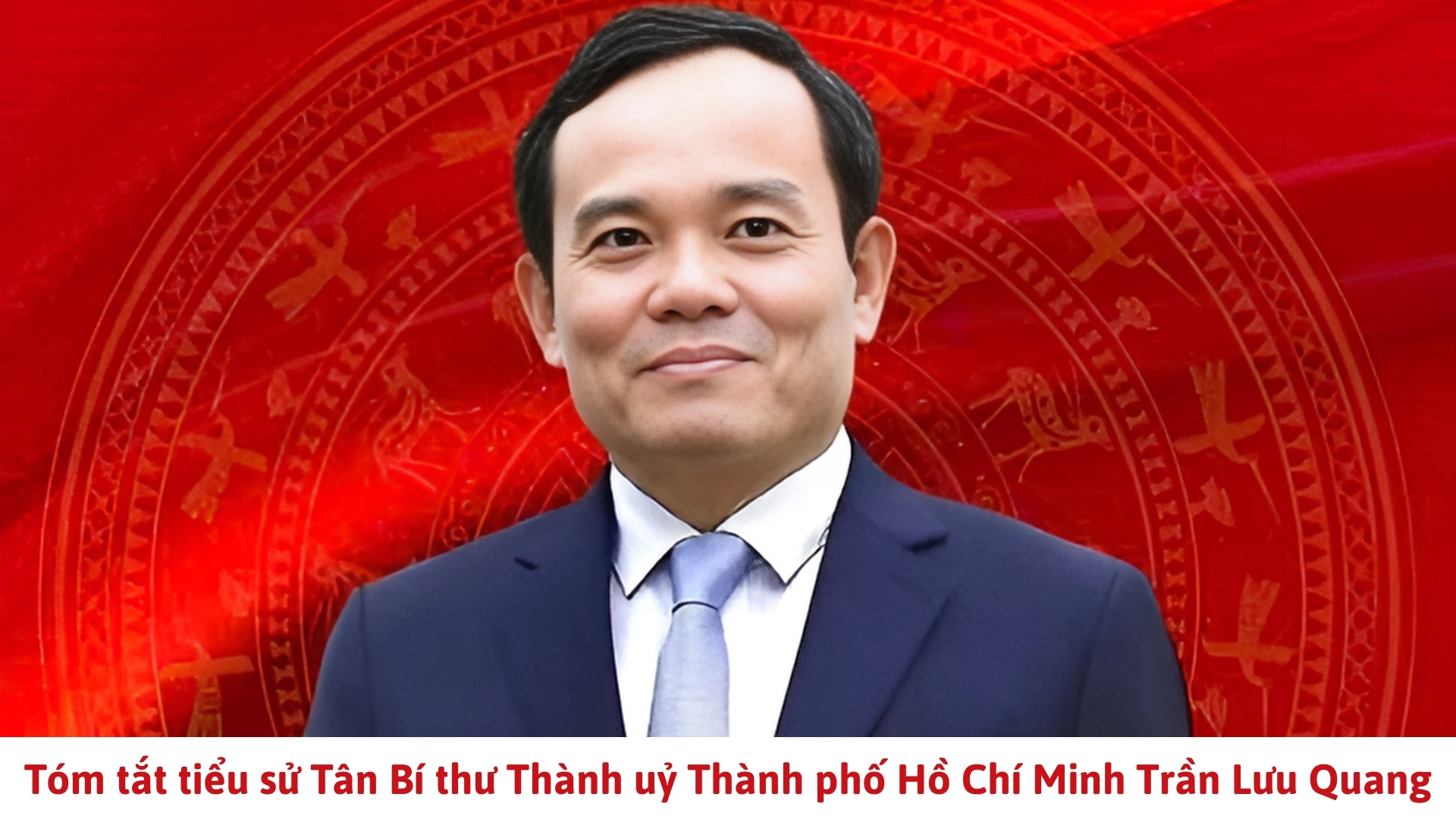 Infographic | Tiểu sử Tân Bí thư Thành ủy TP. Hồ Chí Minh Trần Lưu Quang