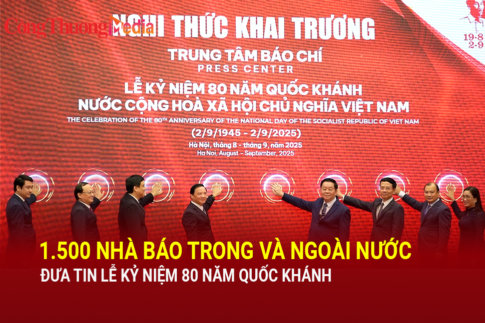 1.500 nhà báo trong và ngoài nước đưa tin Lễ kỷ niệm 80 năm Quốc khánh