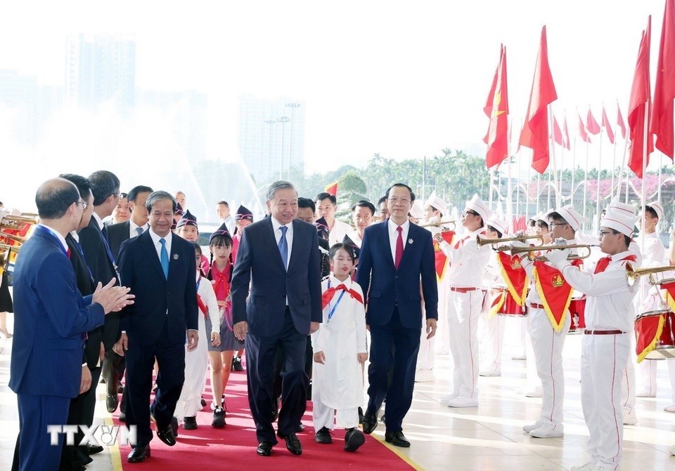 Tổng Bí thư Tô Lâm dự lễ kỷ niệm 80 năm truyền thống ngành Giáo dục