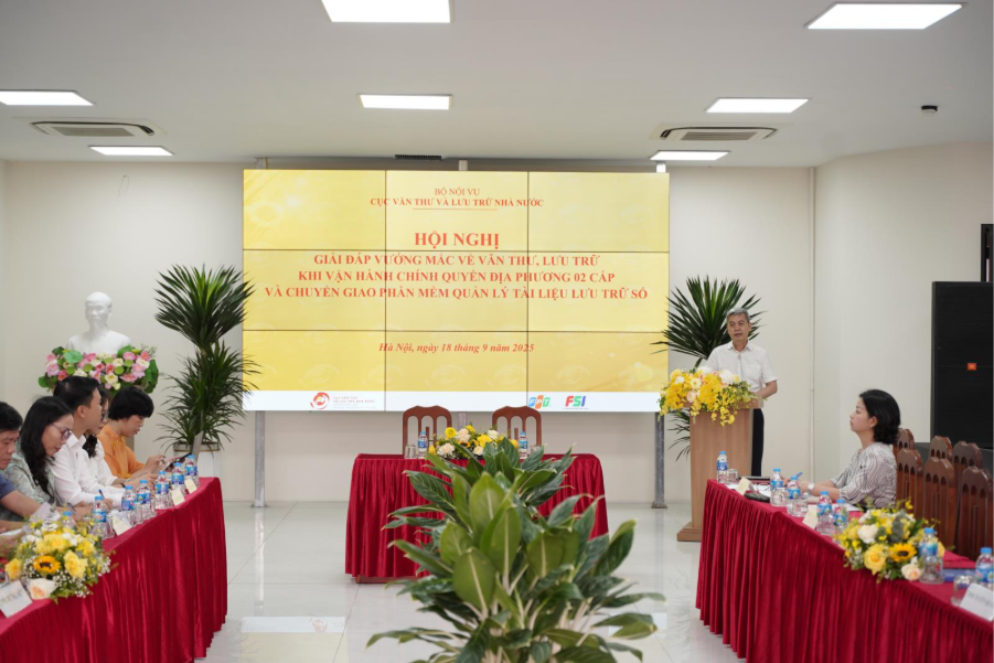 Chính quyền 2 cấp: Tăng cường ứng dụng công nghệ để lưu trữ tài liệu