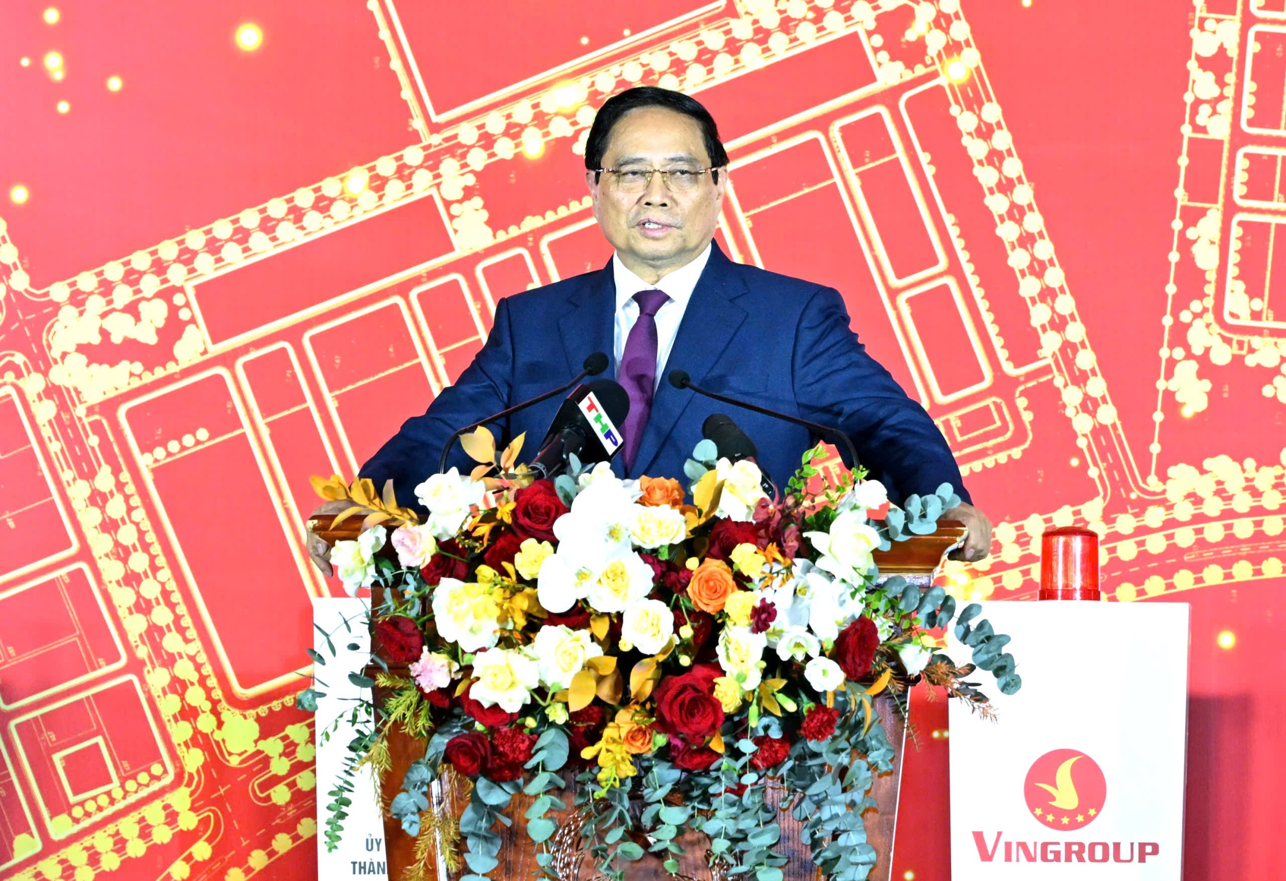 Chùm ảnh: Thủ tướng dự khởi công hai dự án chiến lược ở Hải Phòng