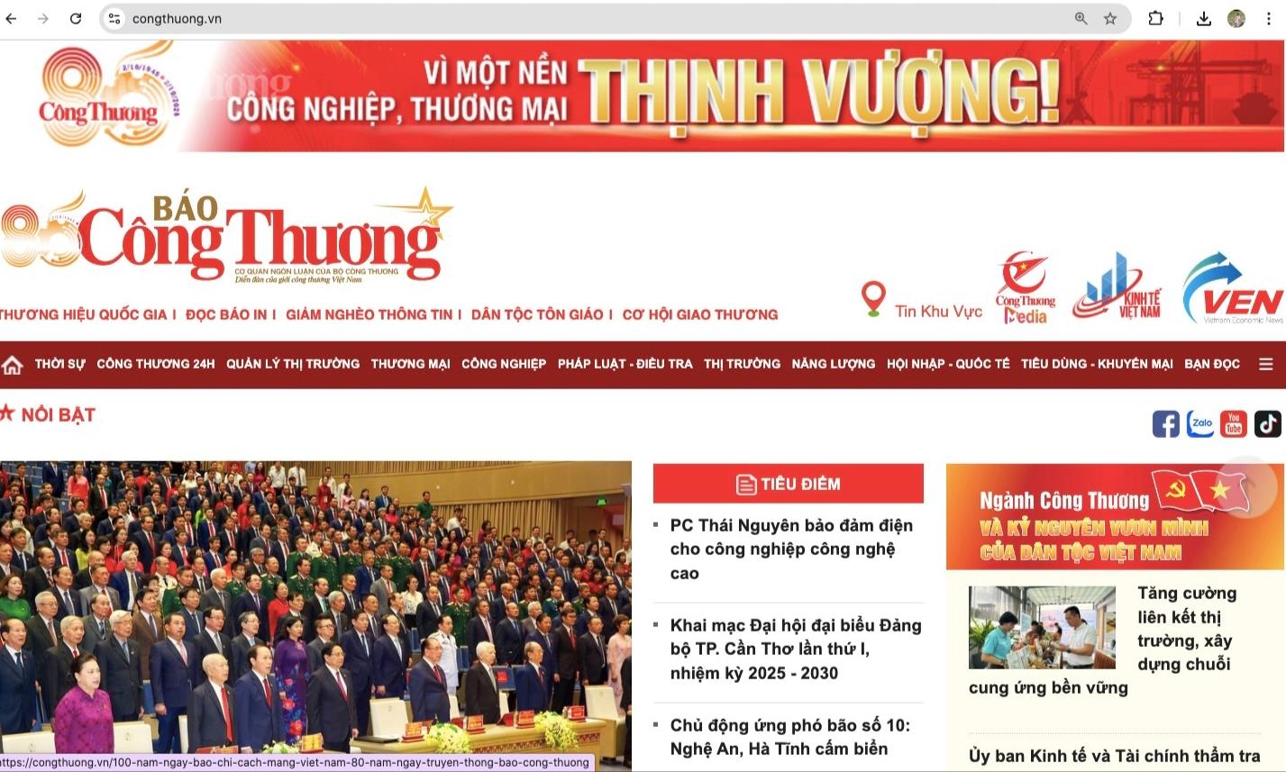 Báo Công Thương đồng hành cùng sự phát triển kinh tế đất nước