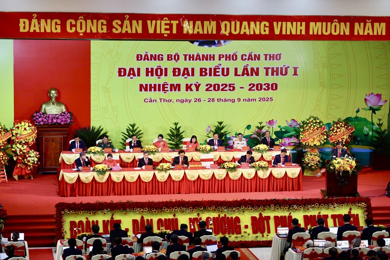 Khai mạc Đại hội đại biểu Đảng bộ TP. Cần Thơ lần thứ I, nhiệm kỳ 2025 - 2030