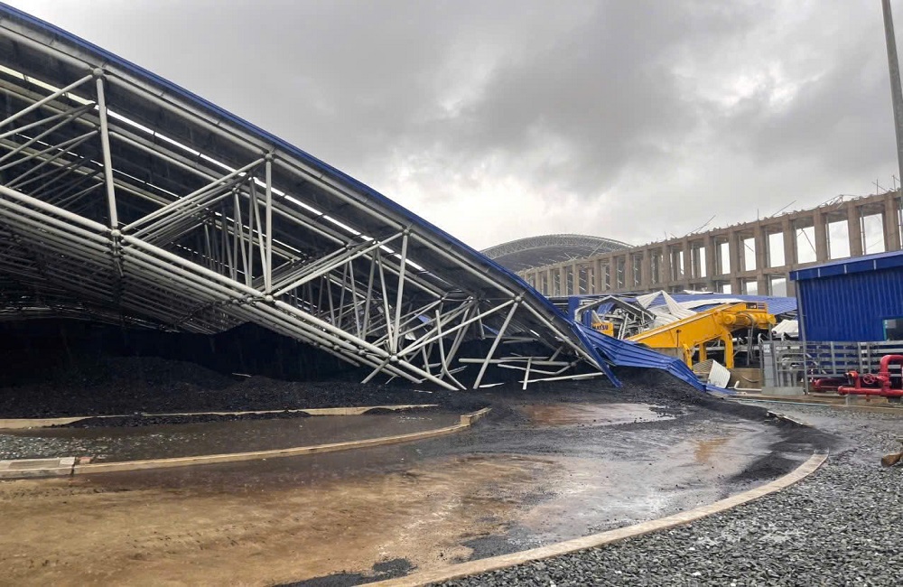 Sập mái kho than Vũng Áng II, hệ thống điện không bị ảnh hưởng