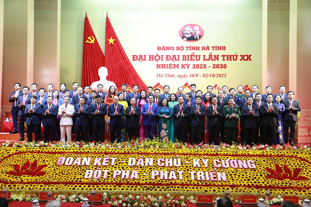 Bế mạc Đại hội đại biểu Đảng bộ tỉnh Hà Tĩnh khóa XX