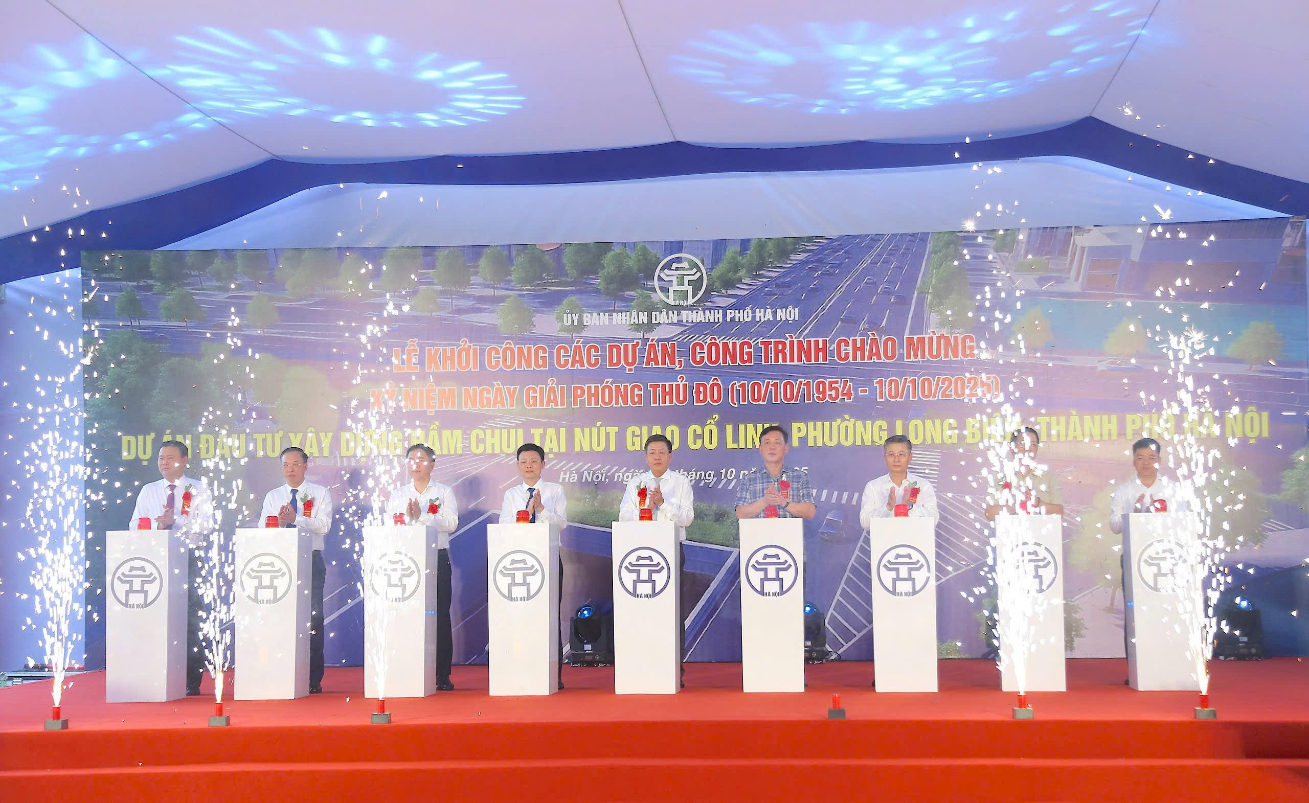 Hà Nội khởi công xây dựng hầm chui tại nút giao Cổ Linh