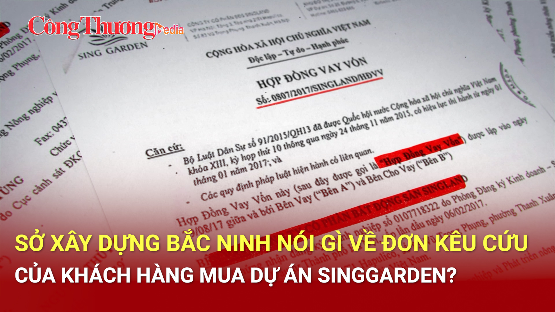 Sở Xây dựng Bắc Ninh thông tin về pháp lý dự án SingGarden